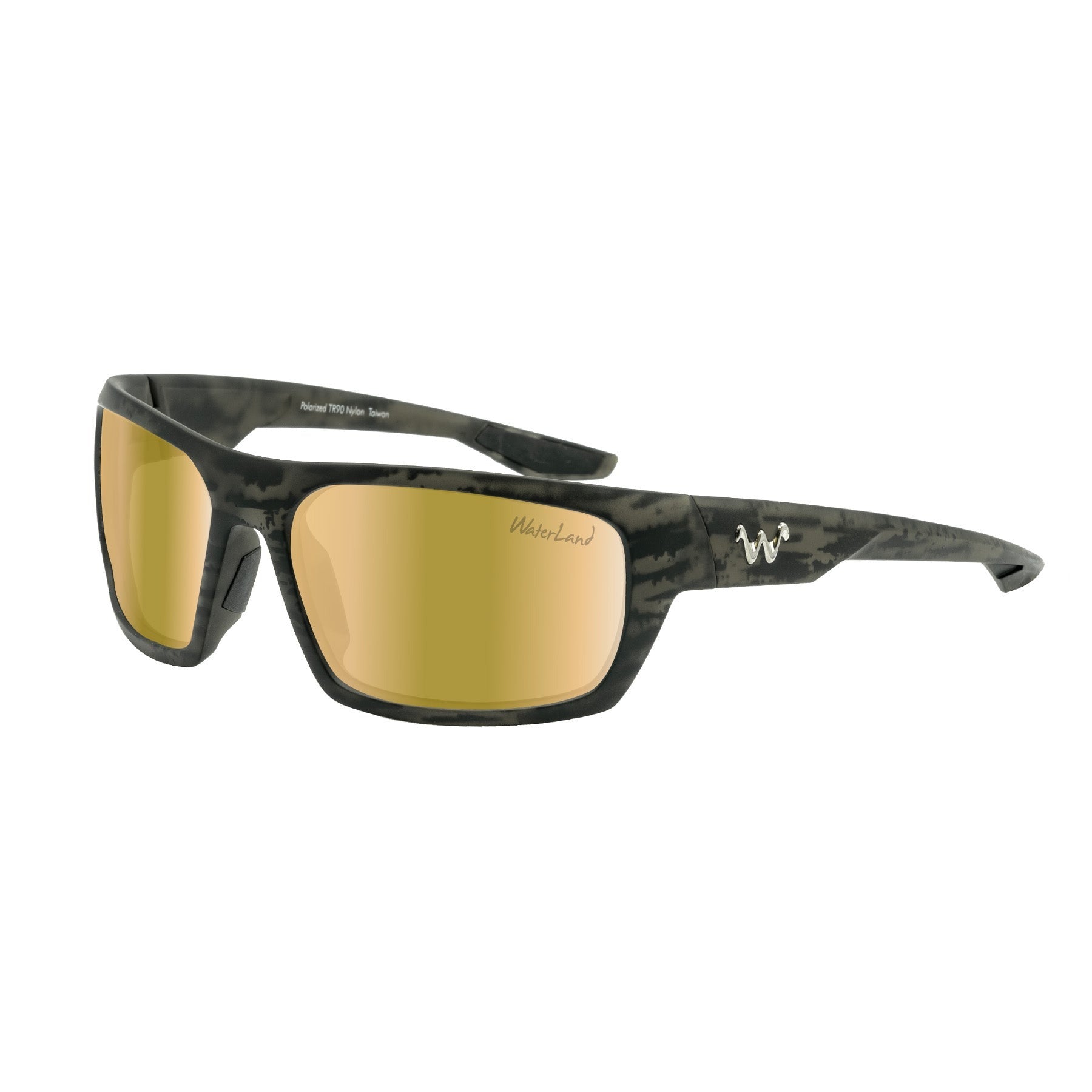 Waterland Milliken Polarized Sunglasses, Blackwater/golden Light