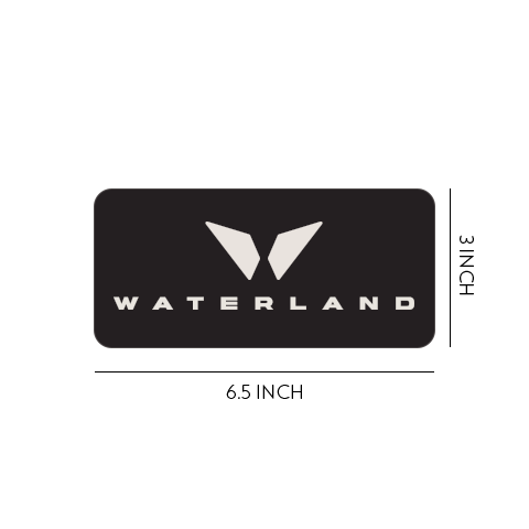 The Waterland Icon Decal - Black