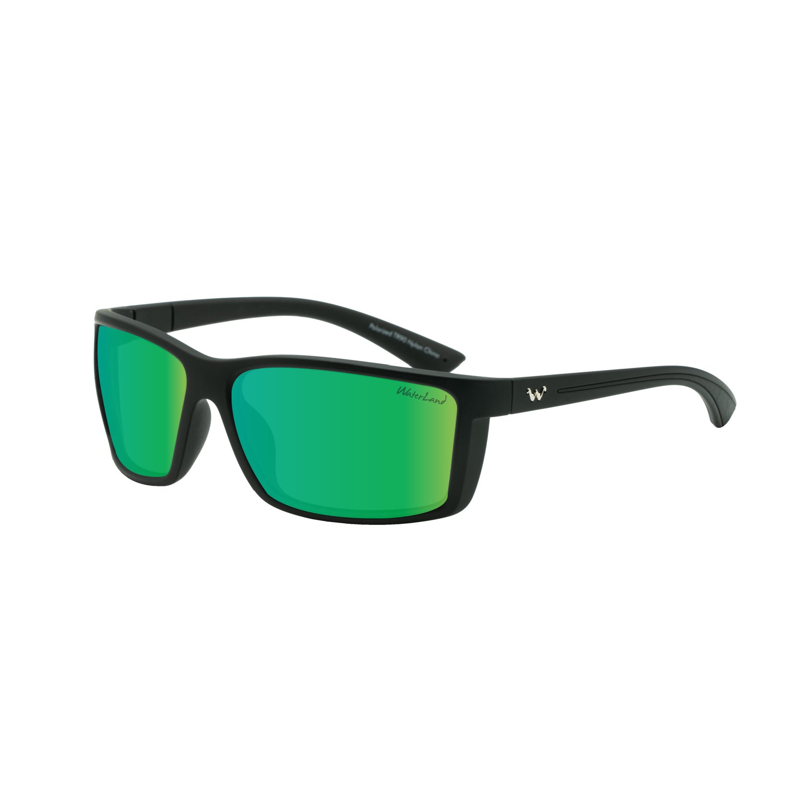 WaterLand Polarized Sunglasses - Laydown Series - Matte Black