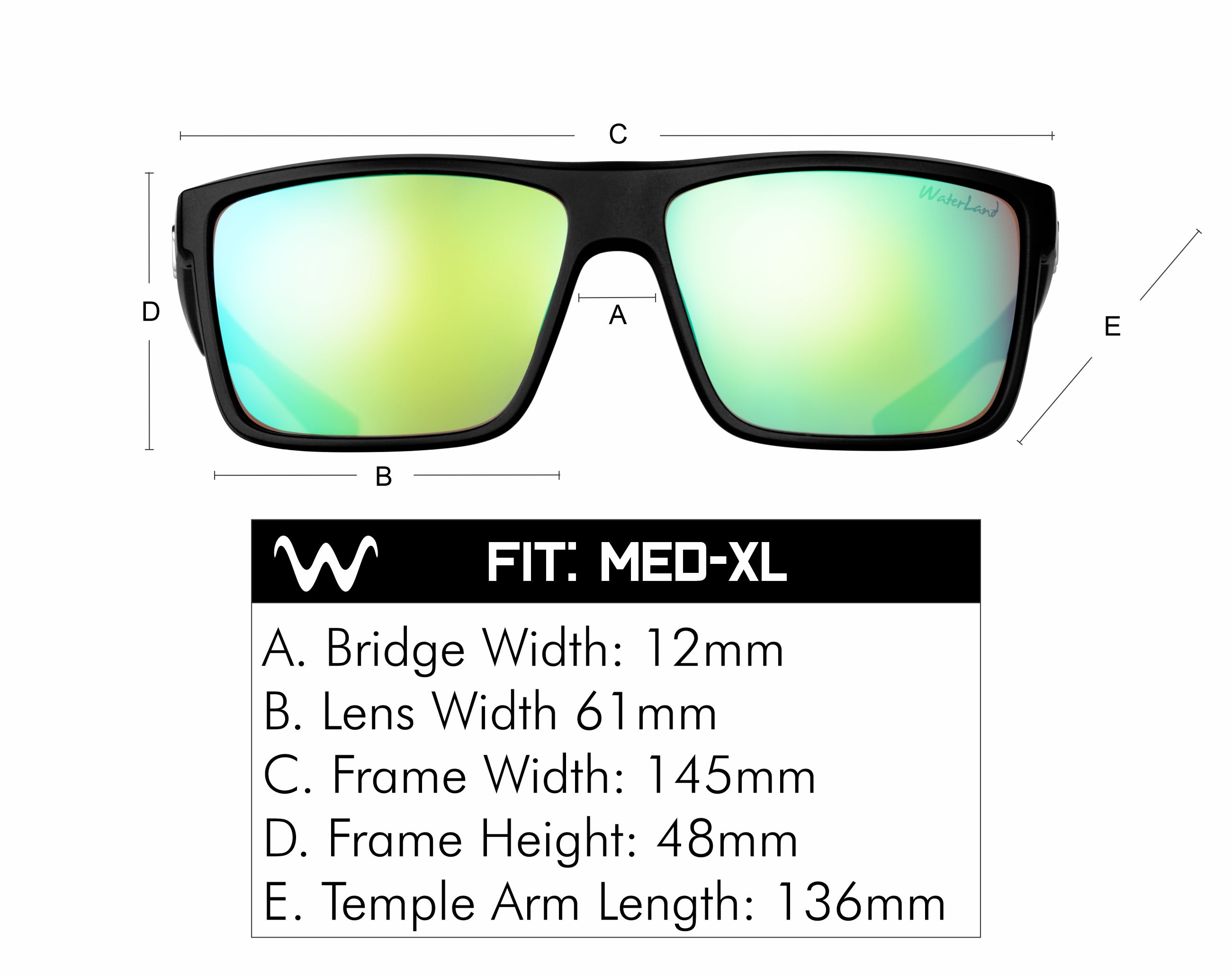 Waterland Polarized Sunglasses - Slaunch - Waterwood Green Mirror